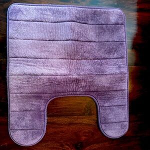 Purple Memory Foam Toilet Bath Mat